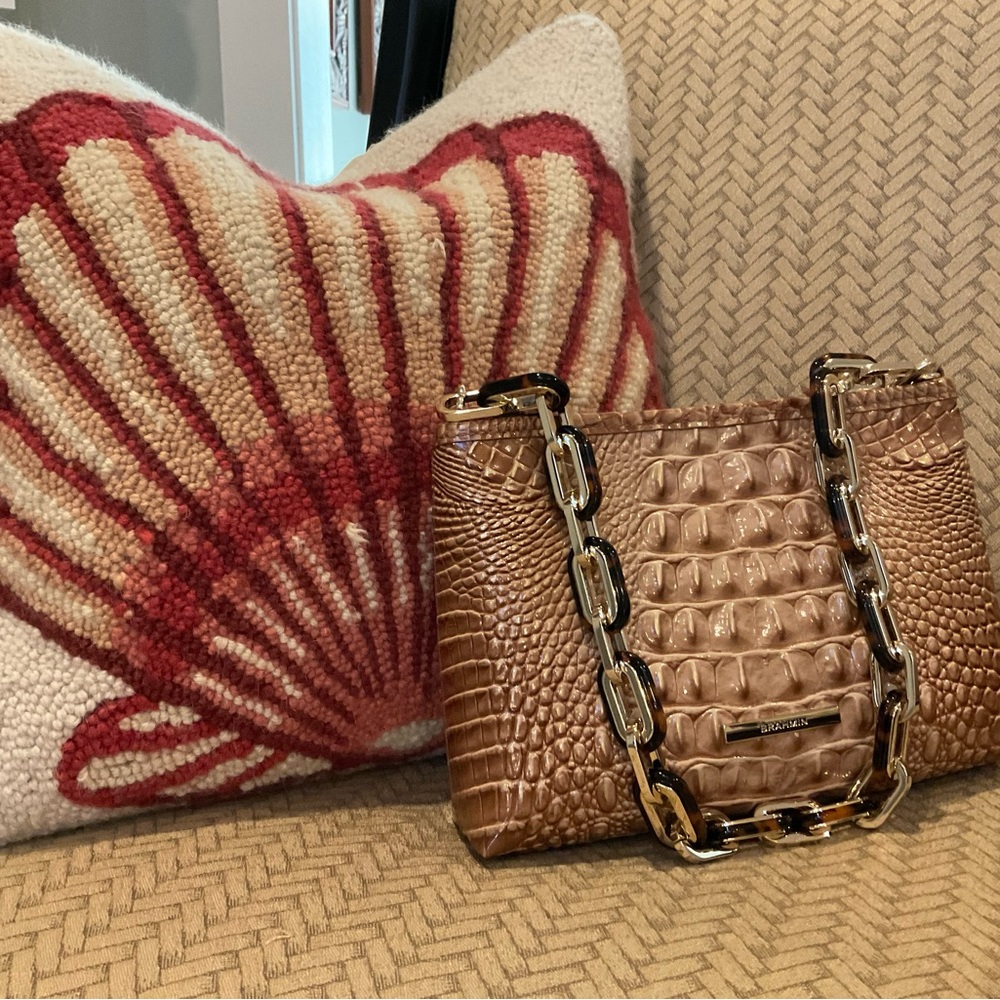 BRAHMIN Mod Lorelei Melbourne with Tortoise Gold Chain
